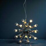 Sputnik chandelier 24 lights Space Age, 1970s