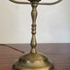 Pair of brass and mother-of-pearl lamps