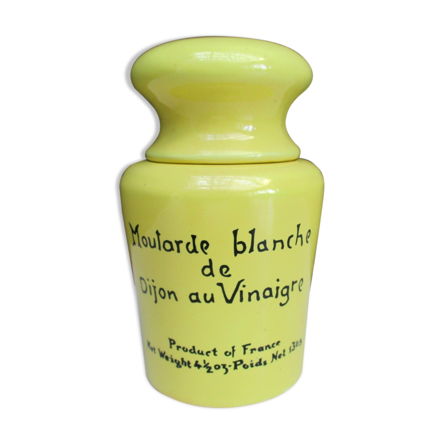 Maille ceramic mustard pot