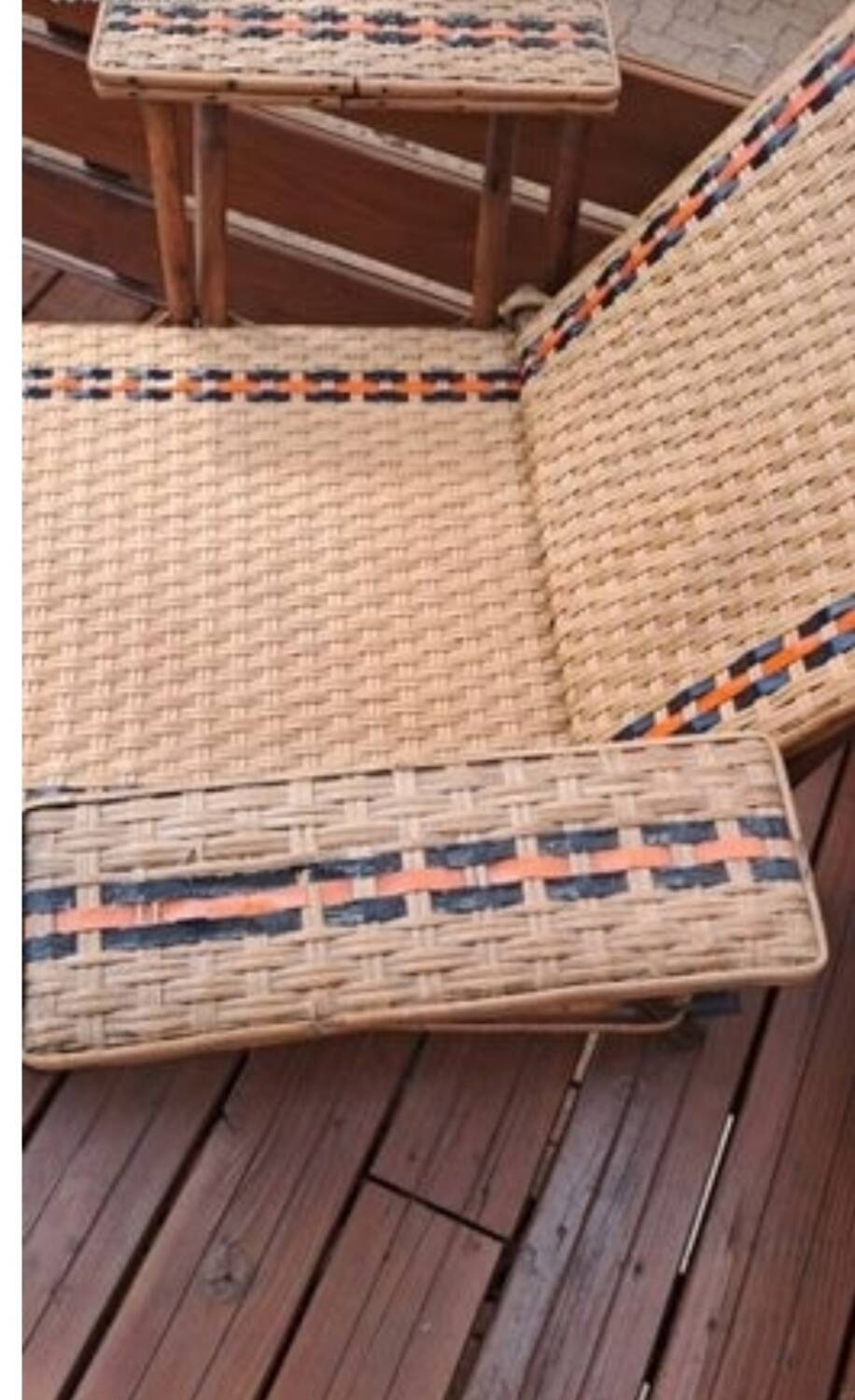 Rattan lounge chair