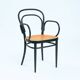 Chaises en bois cintré Thonet avec cannage 214f 210r, ensemble de 2.