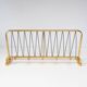 Wall-mounted coat rack with a golden aluminium shelf c. 1960 (62.5 cm)