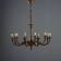 Antique gilded bronze chandelier with 10 lights, Italy, early 20th century.