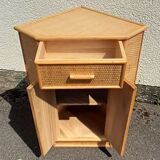 Vintage bamboo rattan notch