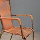Metal and synthetic rope chairs