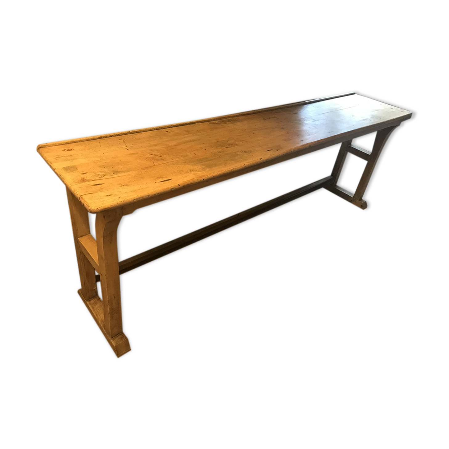 Workshop table, solid wood console