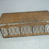Wicker wall coat-hanger 1960