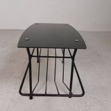 Vintage coffee table with magazine rack, 1950s