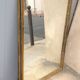 Mirror golden brass Italy 70s 91x66cm