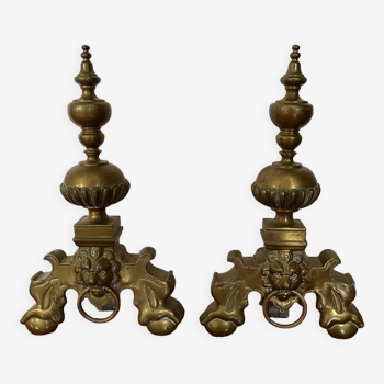 Pair of antique chenets