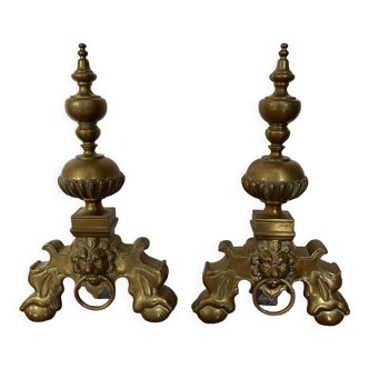 Paire de chenets anciens