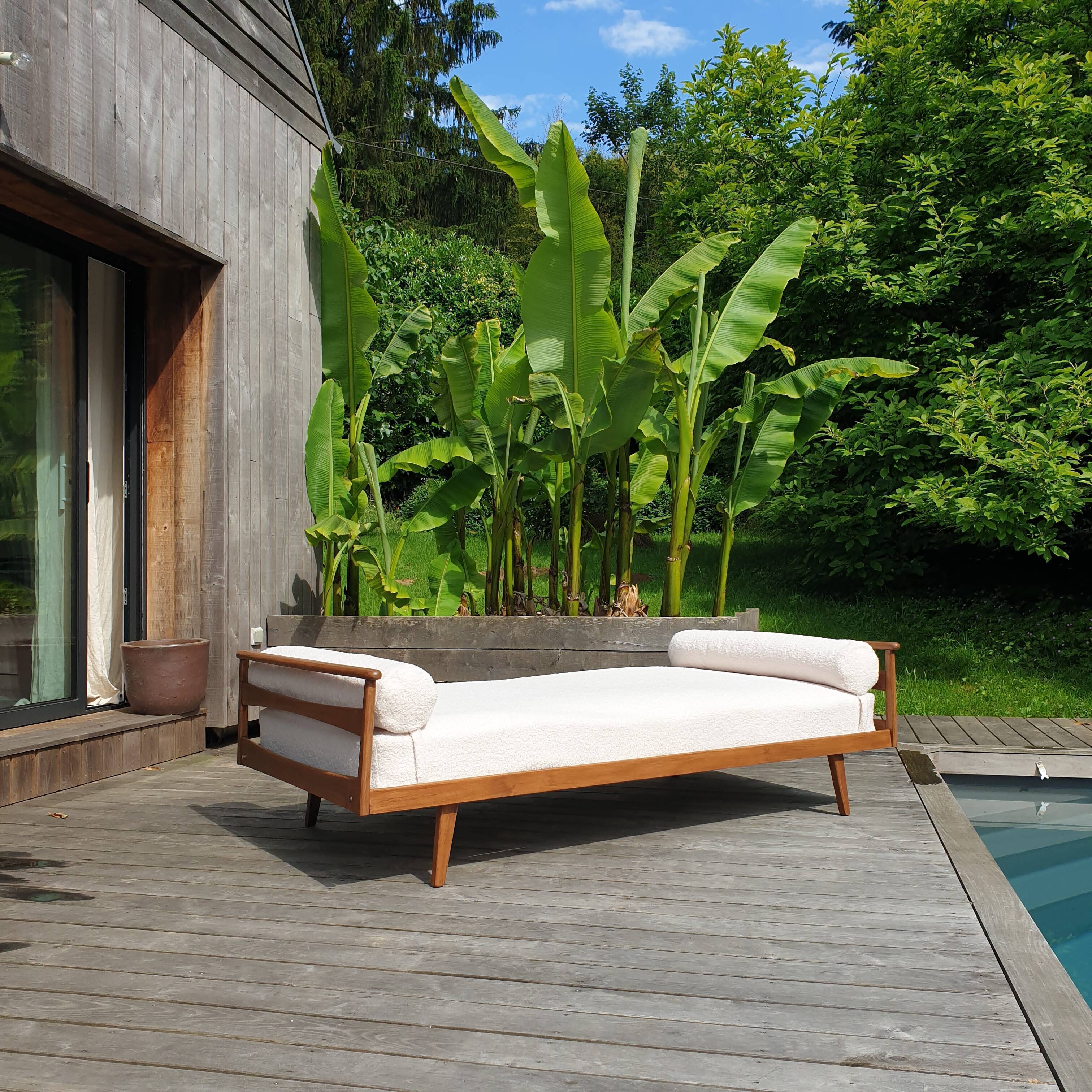 Vintage Scandinavian daybed sofa (bench) vintage 60s