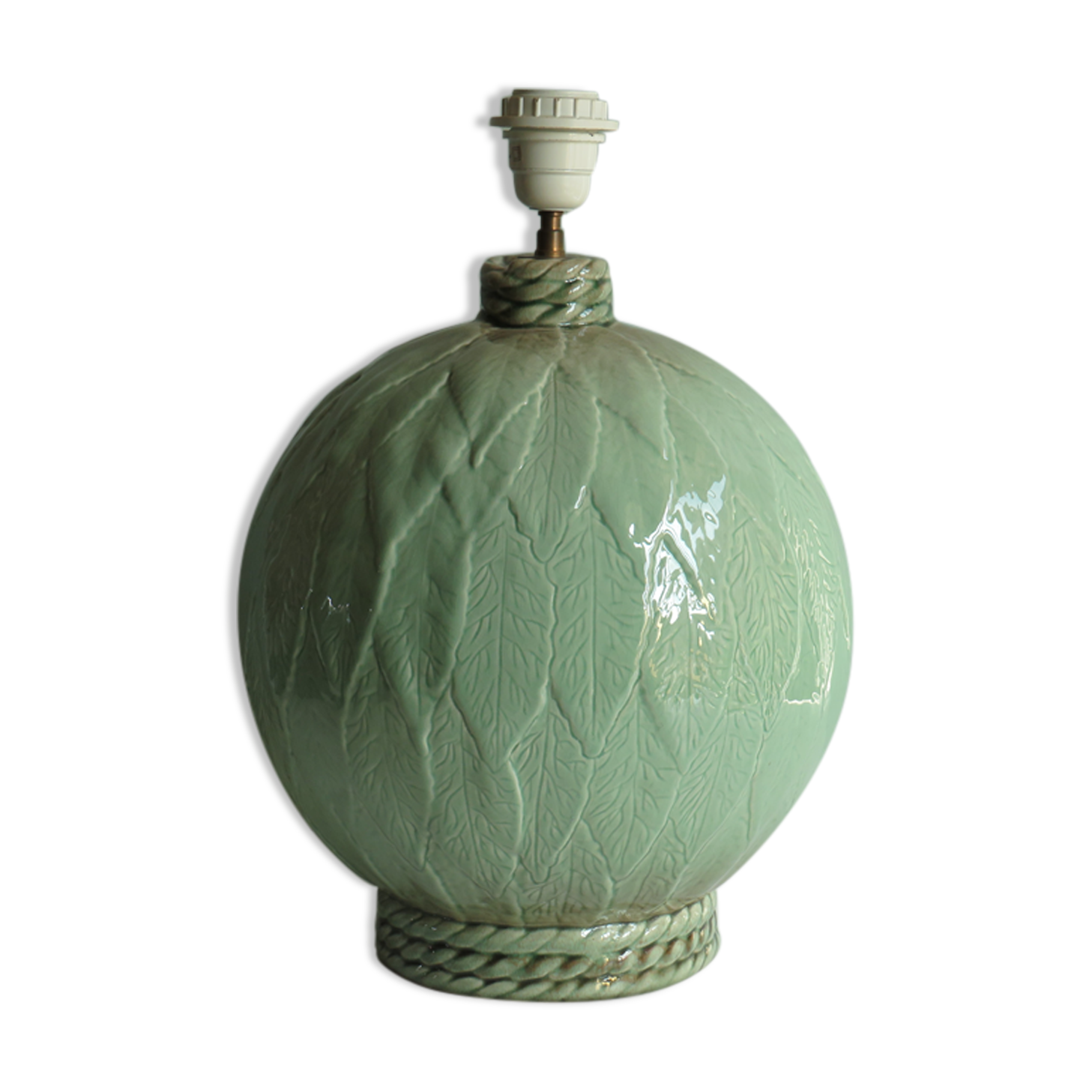 Vintage ceramic table lamp stand, France - Robert Kostka 1970.