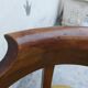 Louis Philippe office armchair in solid walnut