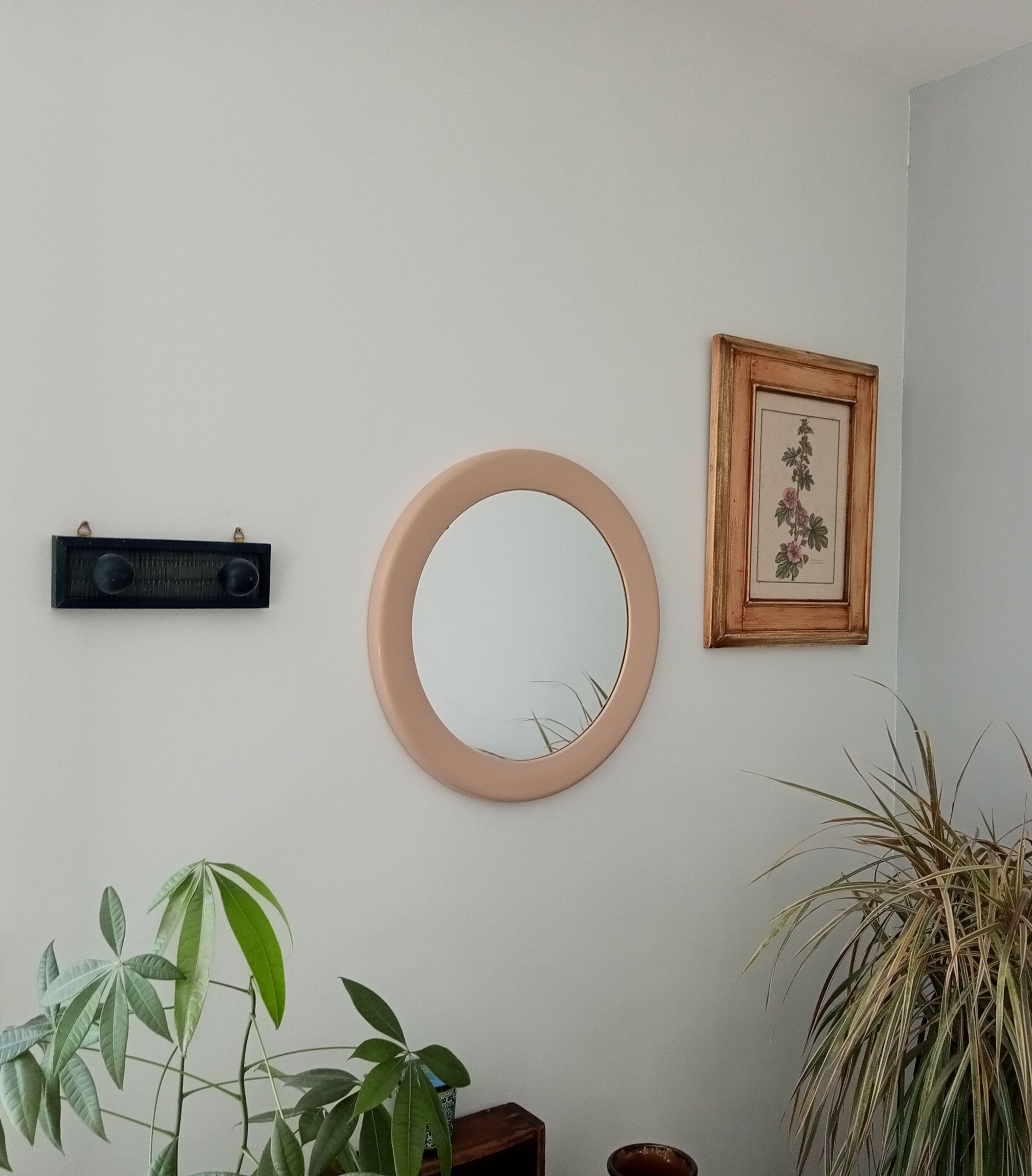 Vintage round mirror 45cm