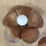 Lampe floral design en bois