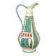 Vintage glazed ceramic pitcher/vase – stamped Italy 63/69