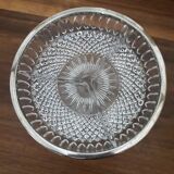 Plat rond à apéritif en verre