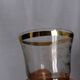 Service à liqueur en verre gravé et dorure