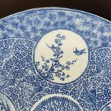 Dish blue and white print japan 30.5 cm