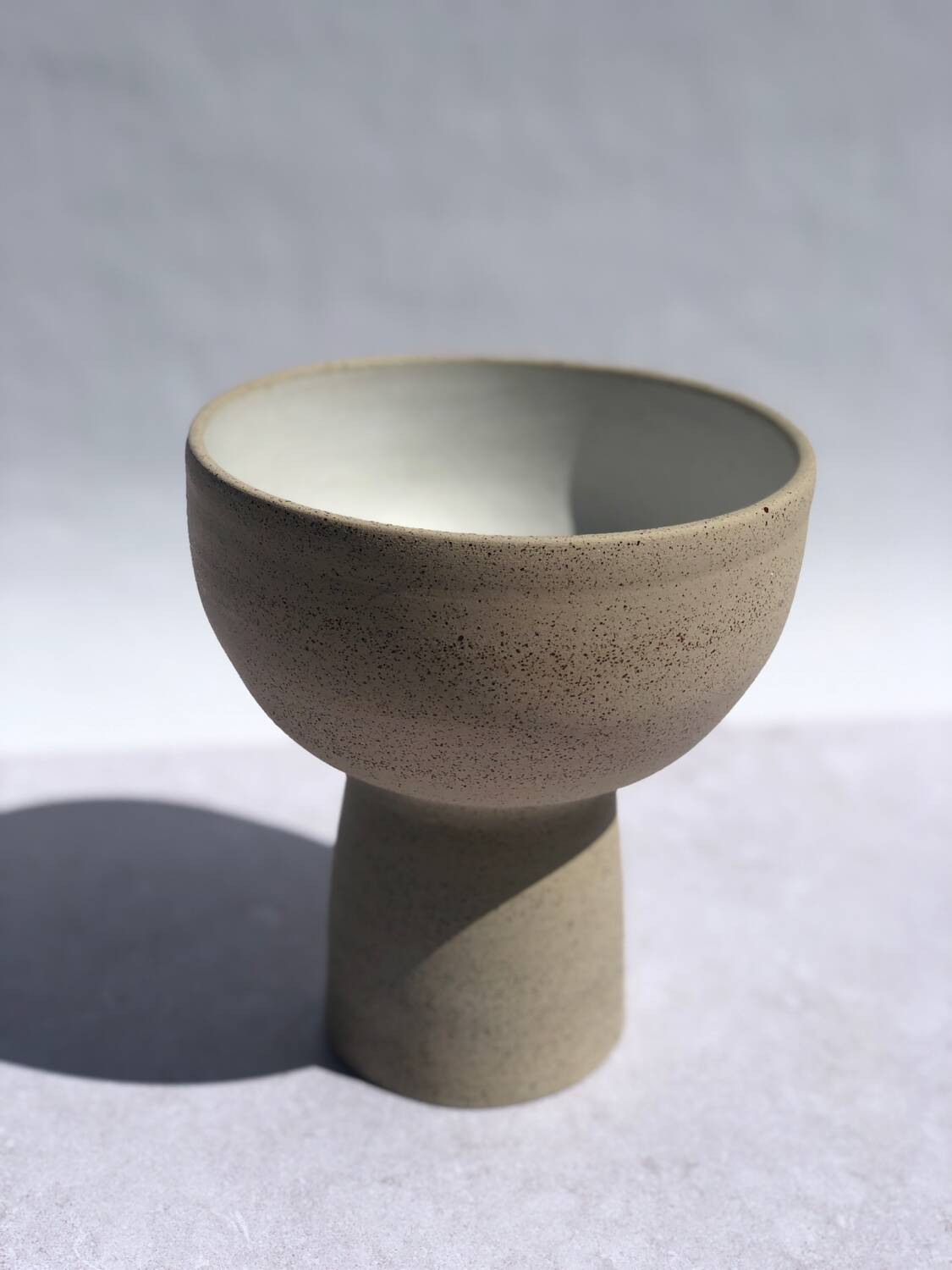Pyrite sandstone footed bowl