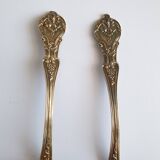 2 spoons solid silver vermeil minerva 2