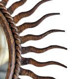 Authentic small sun mirror from the 1960s/70s