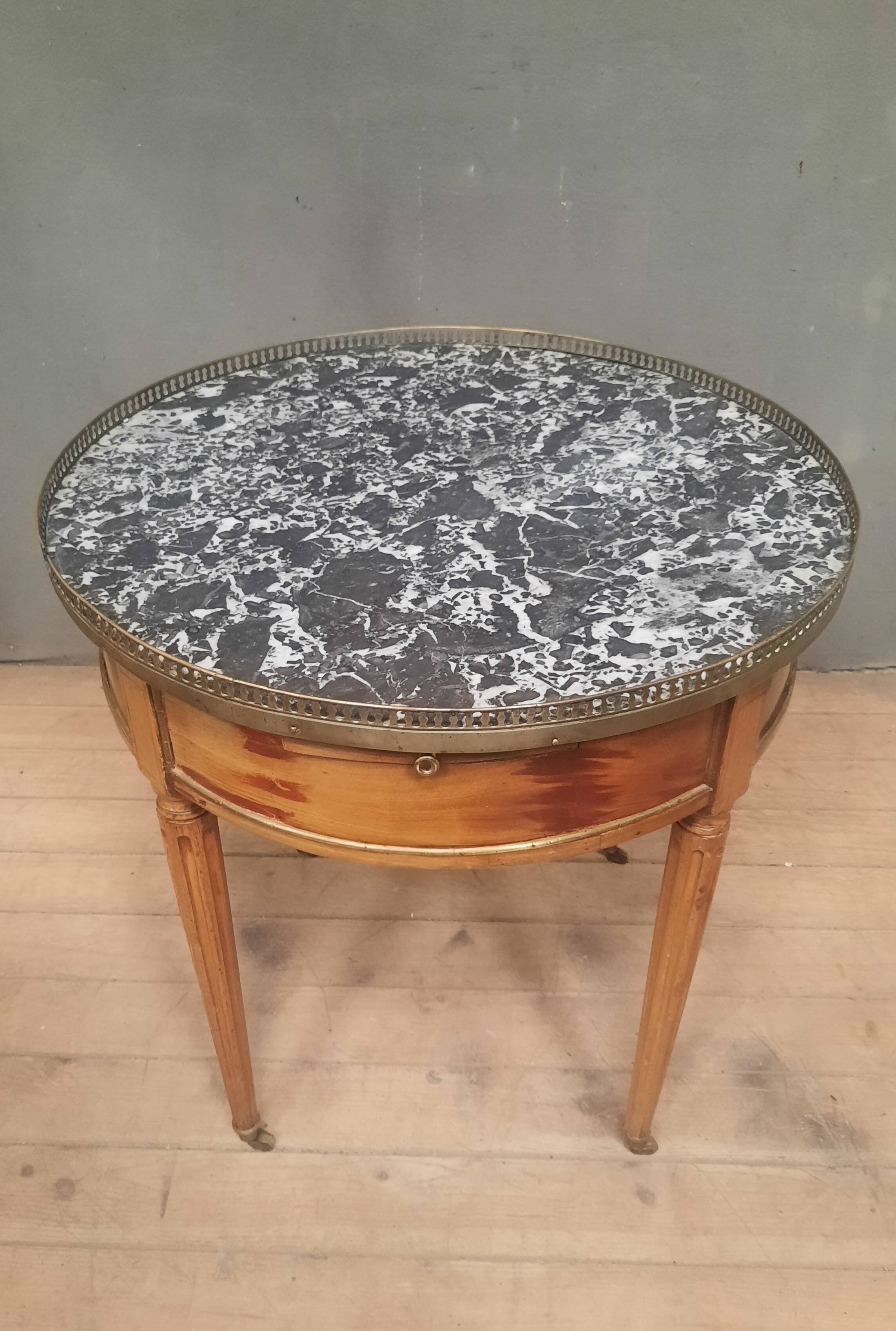 "Louis XVI style 'bouillotte' table"
