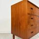 1960s Vintage Original Danish Teak Dresser with Mirror