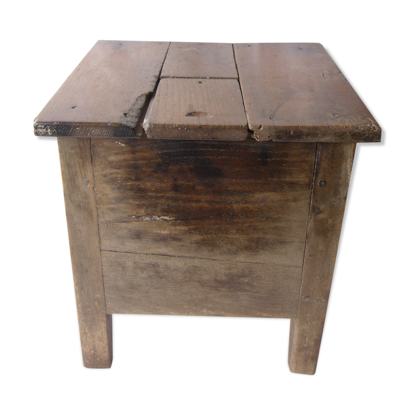 Ancient salt chest stool