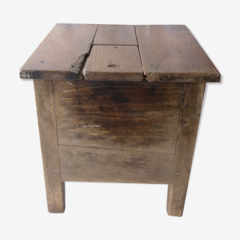 Ancient salt chest stool