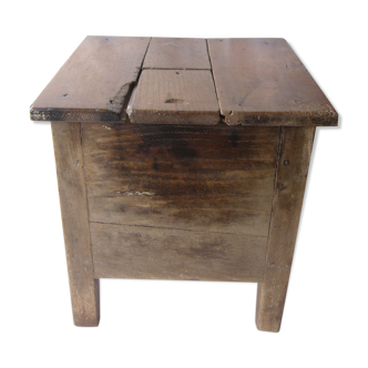 Ancient salt chest stool
