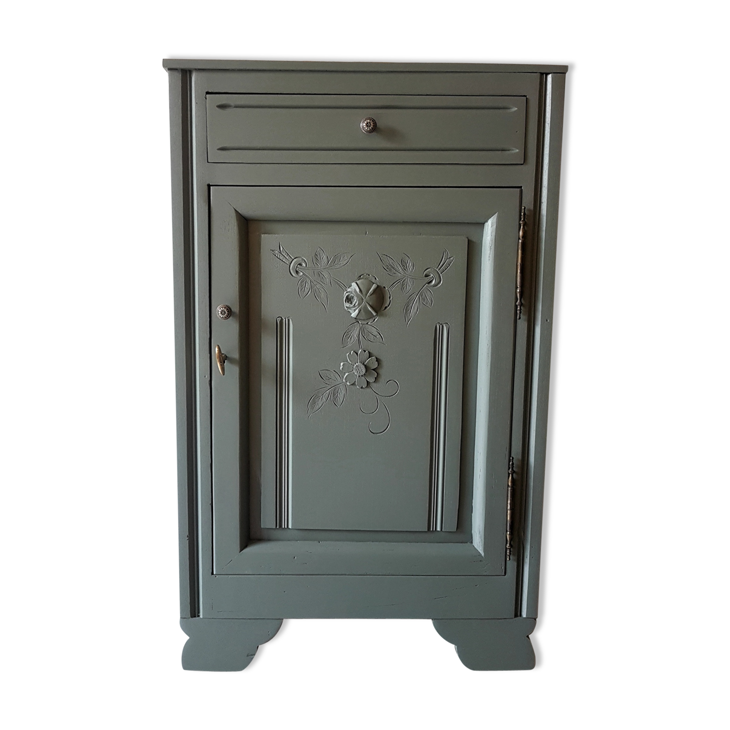 Small art deco green buffet