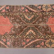 Distressed Turkish Narrow Runner 353x54 cm wool Vintage Tribal Rug
