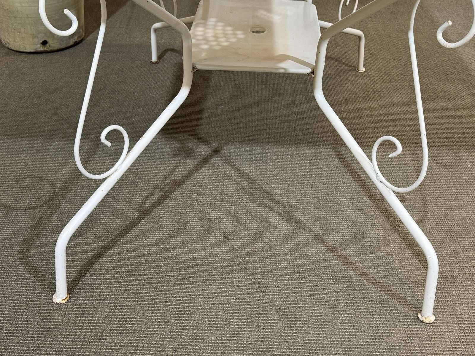 1980s metal garden table