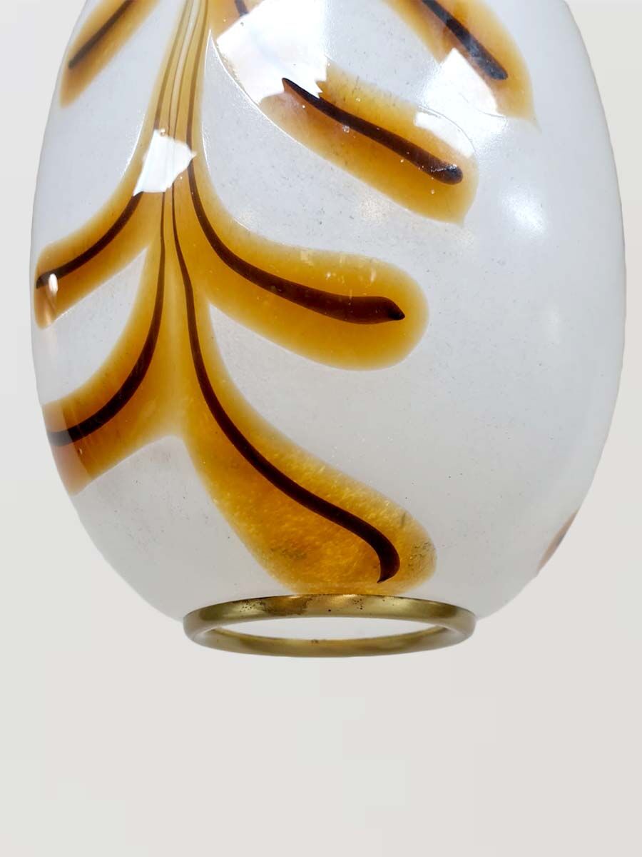 Vintage large design Italian Murano glass pendant lamp