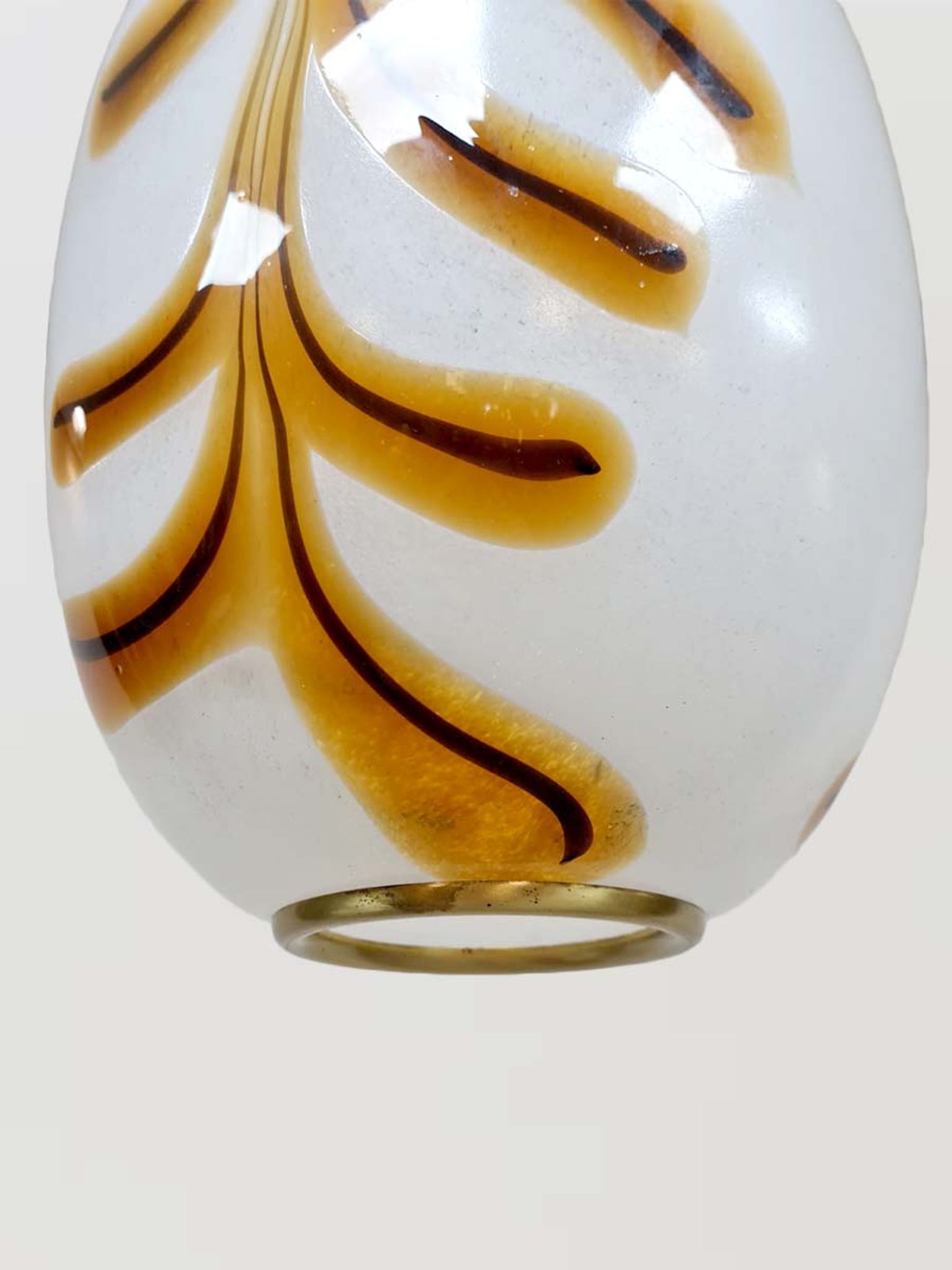 Vintage large design Italian Murano glass pendant lamp