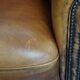Fauteuil club en cuir de mouton