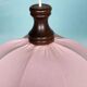 Suspension tulipe scandinave vintage rose