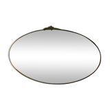 Oval art deco mirror