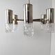 Chrome and glass chandelier, 1970s