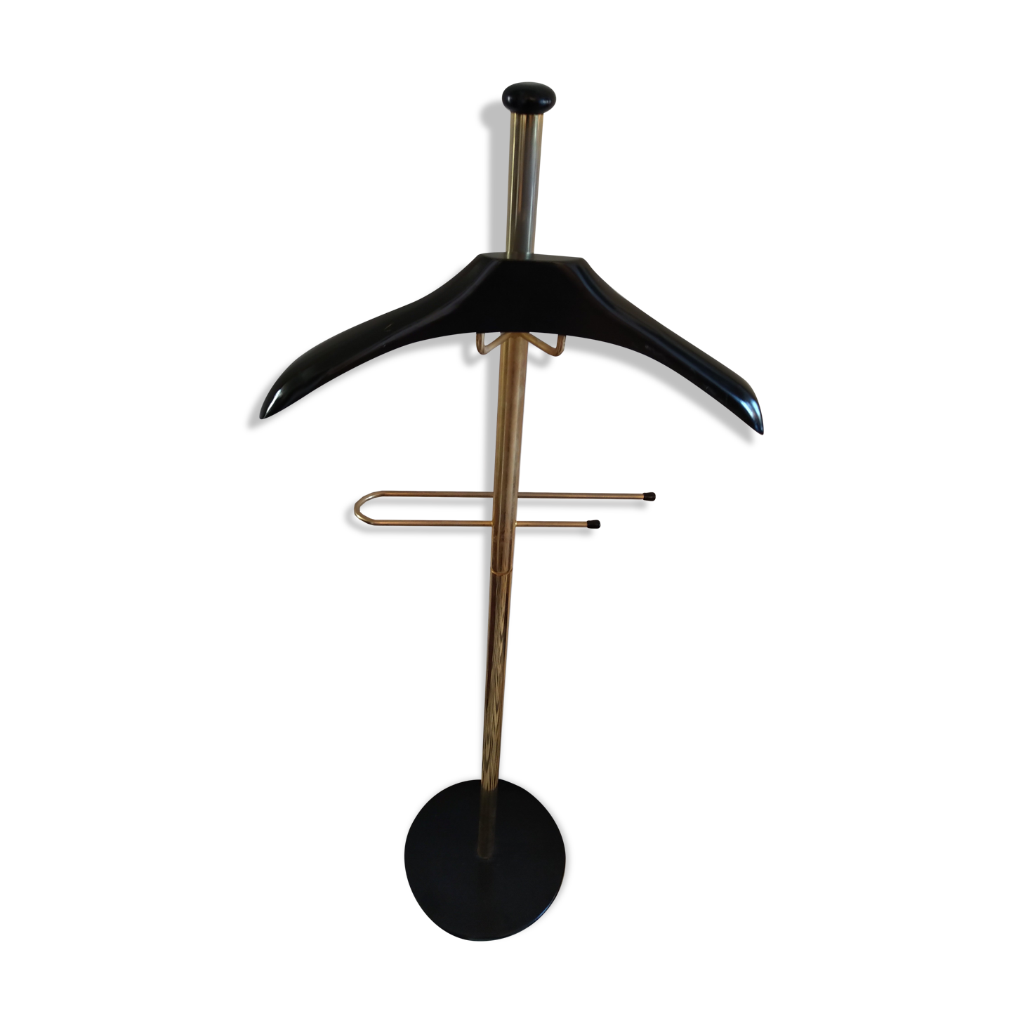 Brass wood room valet