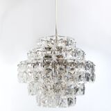 Kinkeldey 6 Tiered Chrystal Chandelier, 1970s