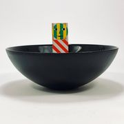 Grand Bol Centre Noir Riedel x Mesa Design, Post-Modernisme Italie, 1980