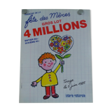 Original national lottery poster mother's day 1985