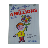 Affiche originale loterie nationale fête des mères 1985
