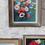 Painting bouquet of flowers