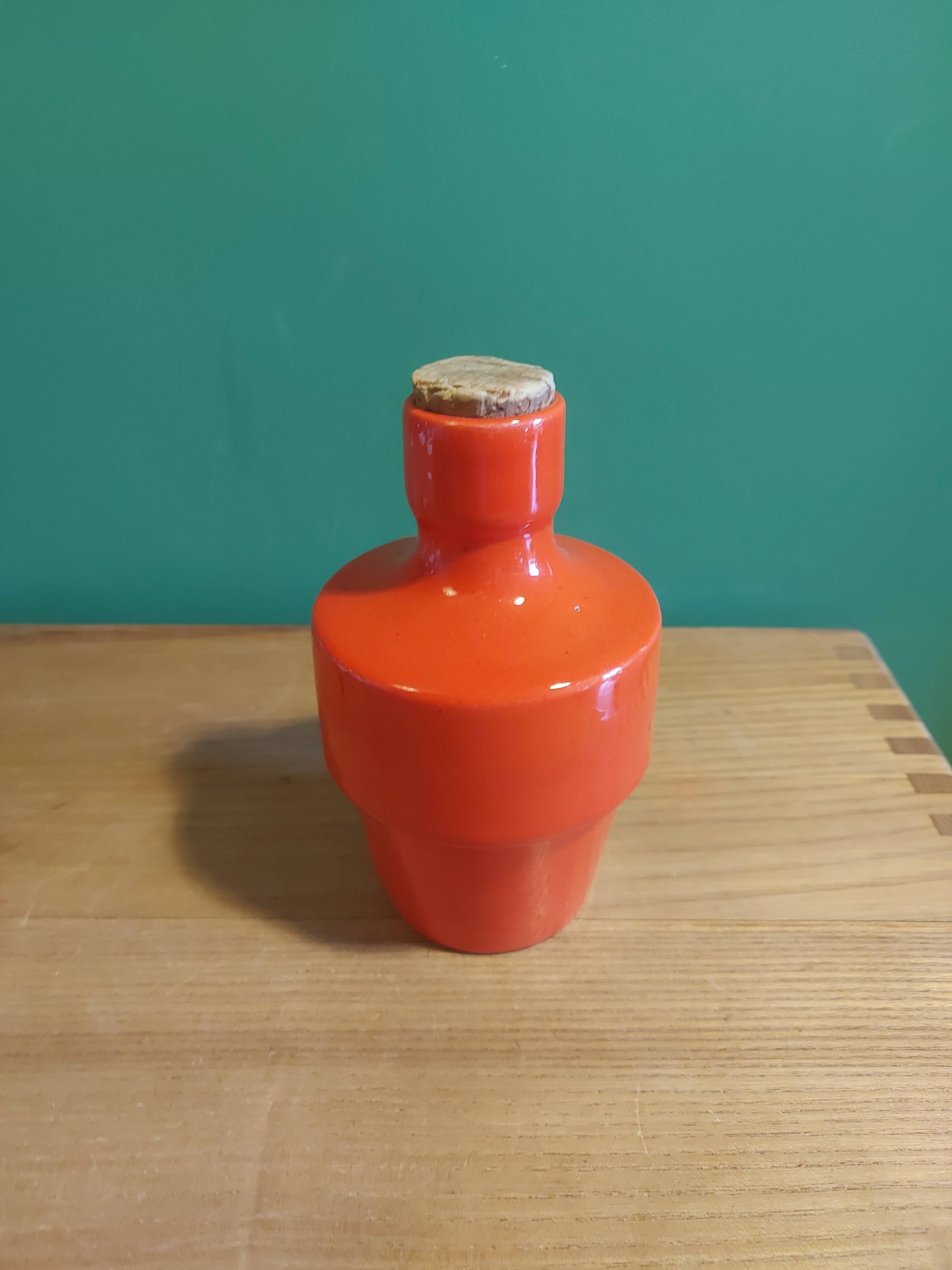 Vintage 70s ceramic pastis bottle