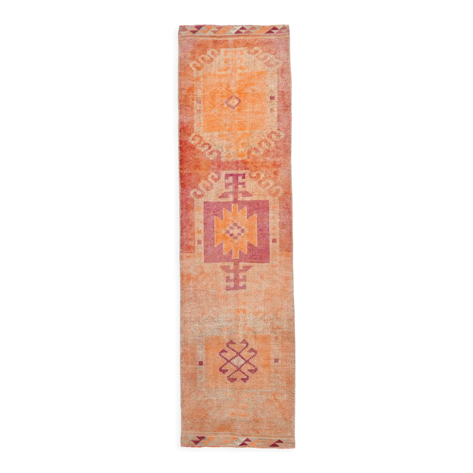 3x12 modern vintage runner rug, 96x355cm