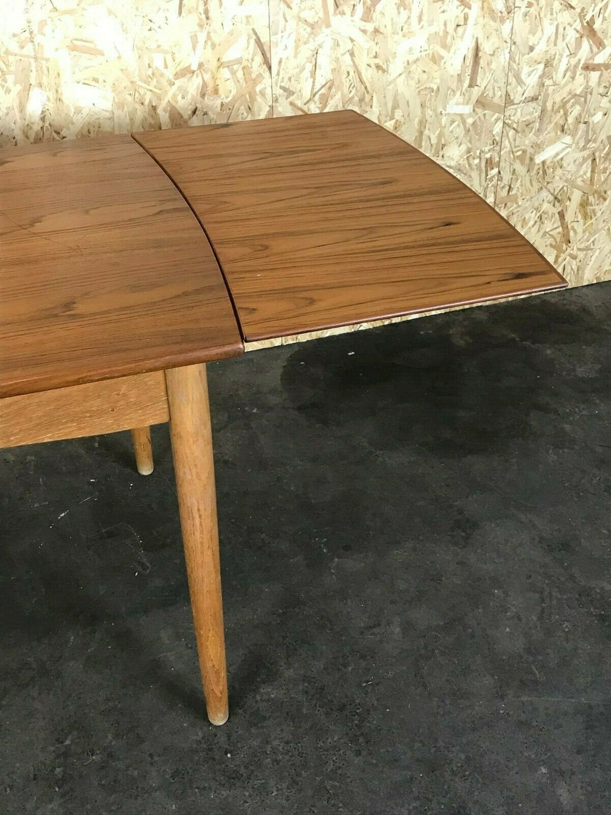 60s 70s Oak Teak Dining Table Danish Modern Design Denmark 60s